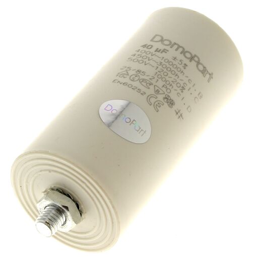 Condensateur 40µf/400v Pour Lave-linge - Marque Générique, Neuf, Fabriqué En France
