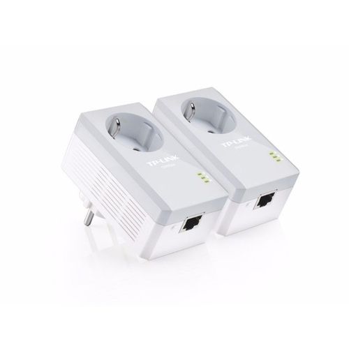 TP-Link TL-PA4010PKIT AV500+ Powerline Kit with AC Pass Through - - kit d'adaptation pour courant porteur - - HomePlug AV (HPAV) - Branchement mural (pack de 2)