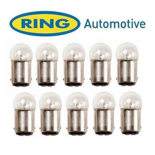 10 Ampoules Ba15d - 12v - R5w - Ring