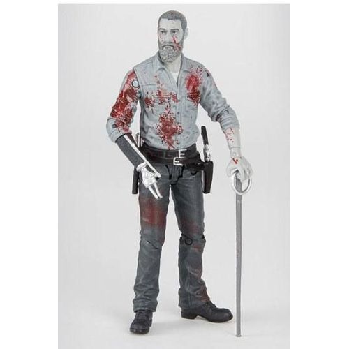 The Walking Dead Figurine Rick (Bloody B&w) 15 Cm