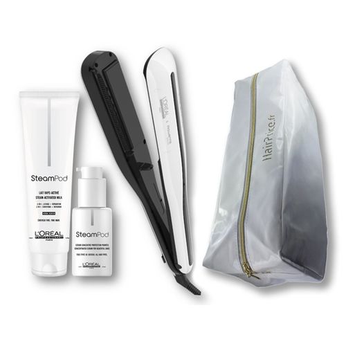 L'oréal Professionnel Steampod 3.0 Lisseur + Lait Cheveux Fins 150 Ml+ Sérum 50 Ml + Trousse De Rangement