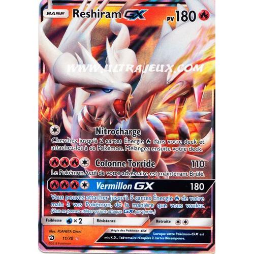 Carte Pokémon Gx Rare Reshiram 11/70