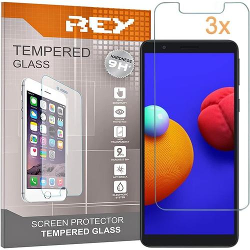 Pack 3x Protecteur D'écran En Verre Trempé Pour Samsung Galaxy A3 Core - Samsung Galaxy A01 Core - Samsung Galaxy M01 Core, Film Protecteur, Protecteur D'écran Dureté 9h+, Anti-Rayures Bulles D'huile