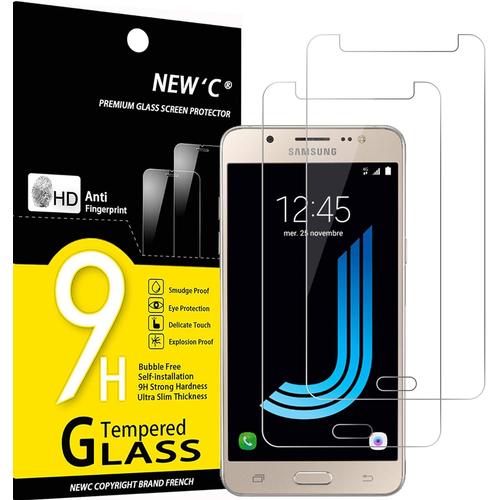 Pack De 2, Verre De Protection Blindé Pour Samsung Galaxy J5 2016, Anti Rayures, Dureté 9h, Protecteur D'écran Hd, 0,33mm Ultra-Clair, Ultra-Résistant