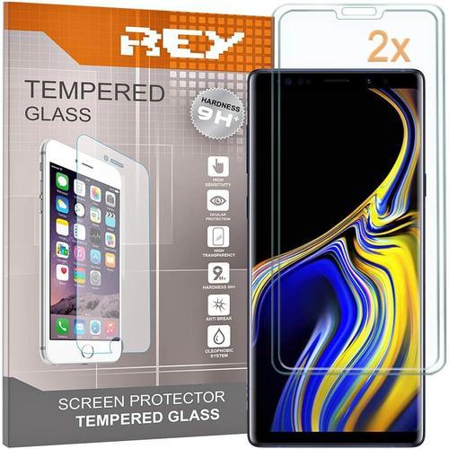 Pack 2x Protecteur D'écran En Verre Trempé 3d Pour Samsung Galaxy Note 9 - Note9, Protecteur D'écran Transparent Dureté 9h+, Bulles D'huile Anti-Rayures, Protection Complète, 3d, 4d, 5d