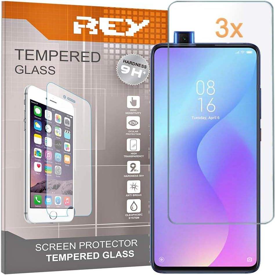 Pack 3x Protecteur D'écran En Verre Trempé Pour Xiaomi K20 - Redmi K20 Pro - Mi 9t - Mi 97 Pro - Mi9t, Film Protecteur, Protecteur D'écran Dureté 9h+, Anti-Rayures Bulles D'huile