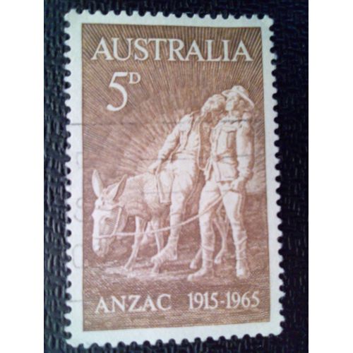 Timbre Australie Yt 308 Anzac - Simpson Et L'âne 1965 ( 9912 )