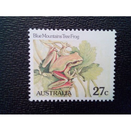 Timbre Australie Yt 768 Rainette Des Montagnes Bleues (Litoria Citropa) 1982 ( 9912 )