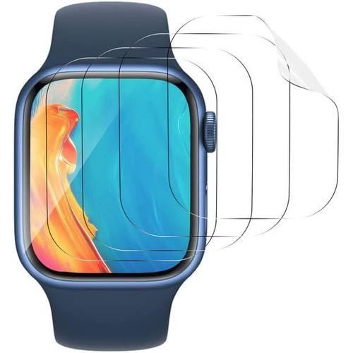 Pour Film De Protection Apple Watch Series 8 41 Mm, Film De Protection D'écran En Tpu Flexible Apple Watch 8 41 Mm, Ultra Transparent, Tpu Souple, Anti-Rayures, Sans Bulles, Anti-Traces De Doigts