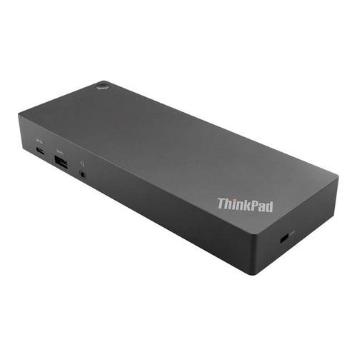 Lenovo ThinkPad Hybrid USB-C with USB-A Dock - Station d'accueil - USB-C - 2 x HDMI, 2 x DP - 1GbE - 135 Watt - Campus