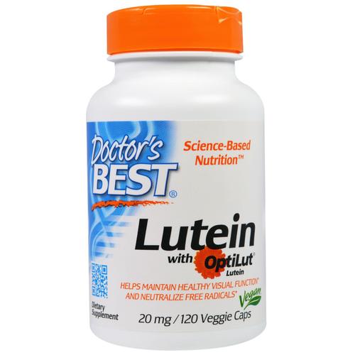 Doctor's Best, Lutein With Optilut, 20 Mg, 120 Veggie Caps 