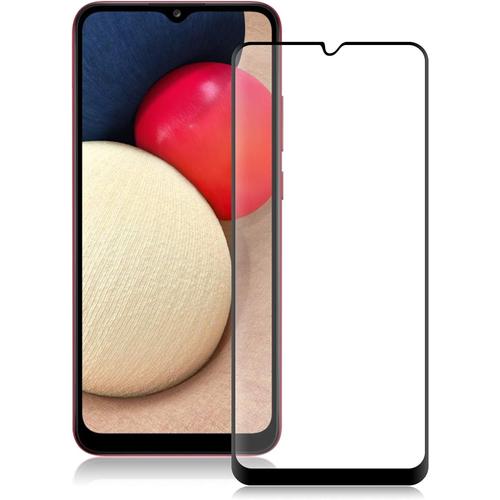 Protecteur D'écran Compatible Avec Samsung Galaxy A02s Film De Protection D'écran En Verre Trempé À Couverture Complète Dureté 9h Anti-Bulles Anti-Rayures Protecteur D'écran Trempé