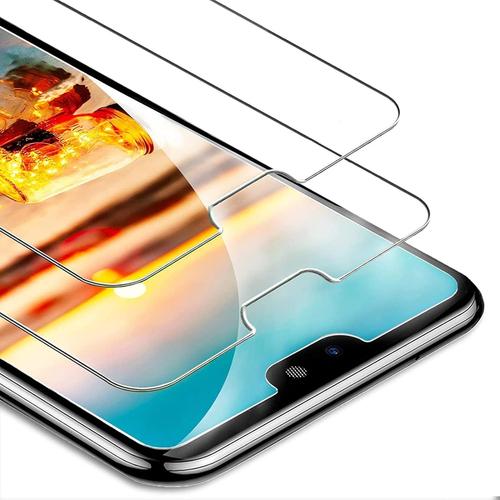 Protection D'écran En Verre Trempé Pour Smartphone Huawei P20 Lite 14,83 Cm 5,84 Pouces , Film, Verre Cristal De Dureté 9h À Haute Teneur En Alumine, Verre Trempé Anti-Rayures Hd Ultra Transparent - 2 Pièces