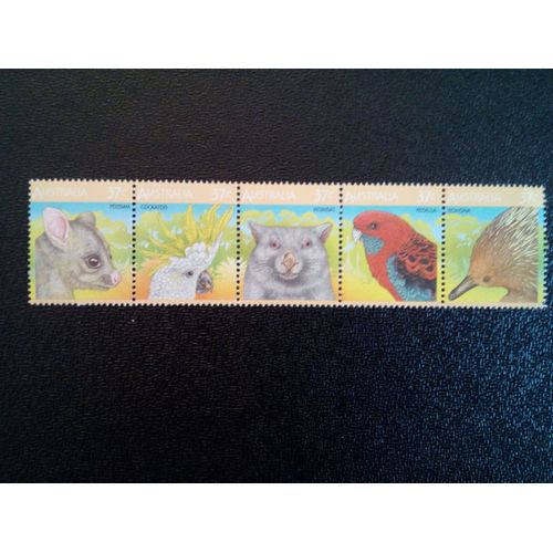 Timbre Australie Yt 1012 A 1016 Séries: Faune Australienne 1987 ( 10912 )