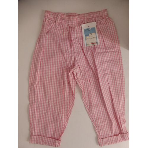 Joli Pantalon Neuf Vintage En Vichy Rose Taille 3 Ans Style Rétro Années 50