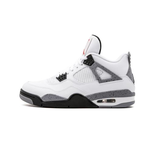 Baskets Nikee Airs Jordann 4 Retro Mid White Cement Homme Taille-44