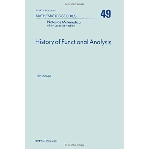 History Of Functional Analysis