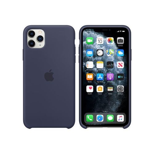 Apple - Coque De Protection Pour Téléphone Portable - Silicone - Bleu Nuit - Pour Iphone 11 Pro Max
