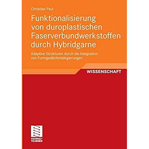 Funktionalisierung Von Duroplastischen Faserverbundwerkstoffen Durch Hybridgarne