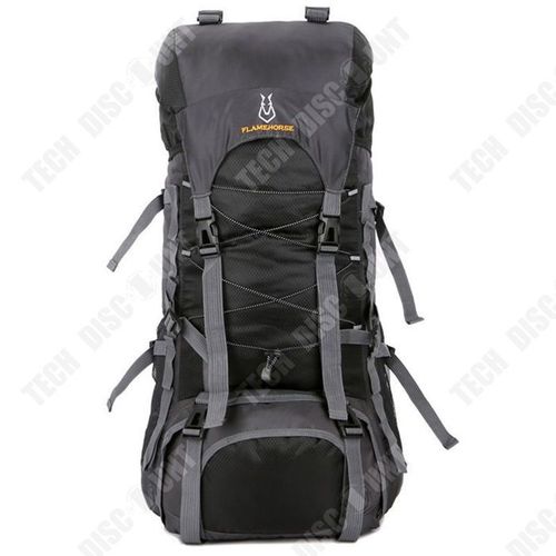 TD sacs et sacs à dos de randonnée Noir sac de randonnée 60L sac a dos randonnee homme Outdoor Sac à dos randonnée pour le camping