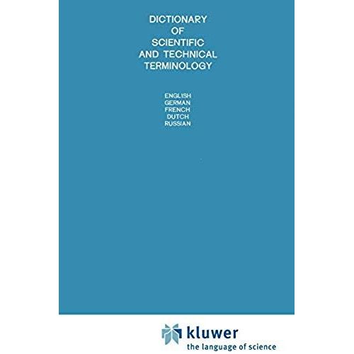 Dictionary Of Scientific And Technical Terminology