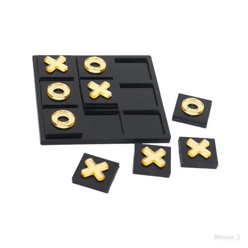 Tic Tac Toe Jeu Jouets Éducatifs Décoratifs Pour Les Familles Enfants Noir