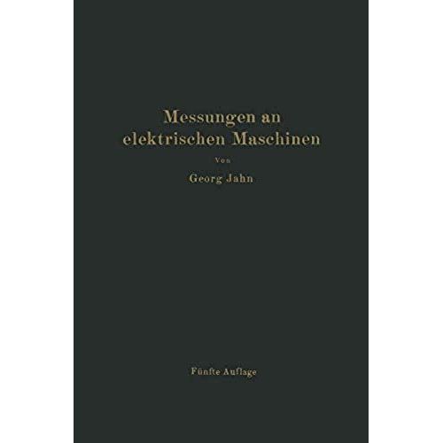 Messungen An Elektrischen Maschinen