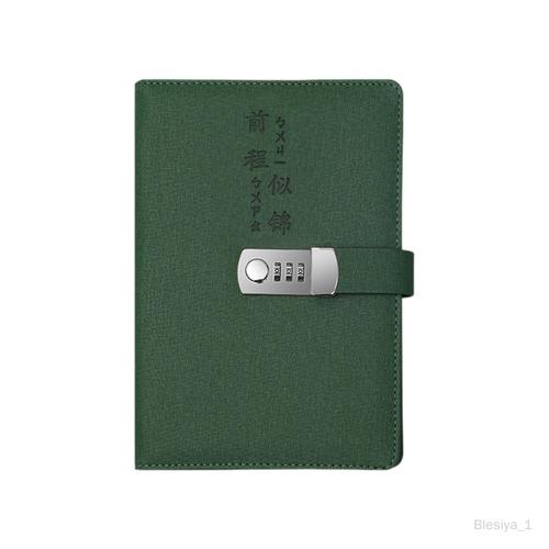 Journal Avec Serrure Verrouillable, Carnet De Notes Pour Hommes De Bureau Et Vert Foncé