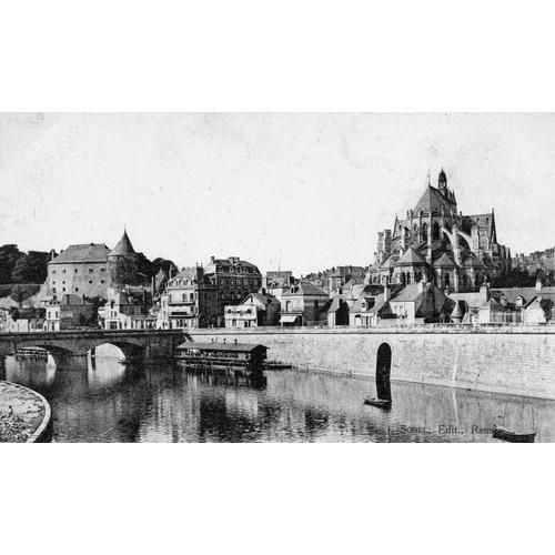 Cpa Debut Xx Eme Siecle - Mayenne - 53 - Mayenne - Le Chateau Et L'eglise Notre - Dame L. Sorel Editeur