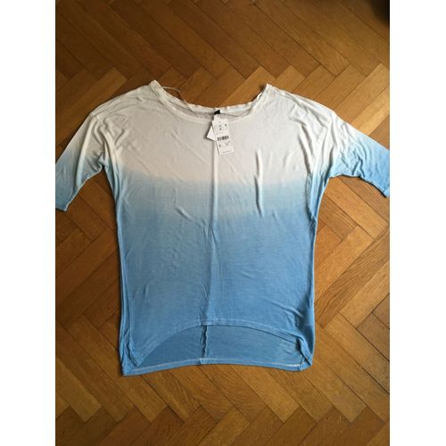 Tee-Shirt Tie And Dye Pimkie Blanc Et Bleu Taille M