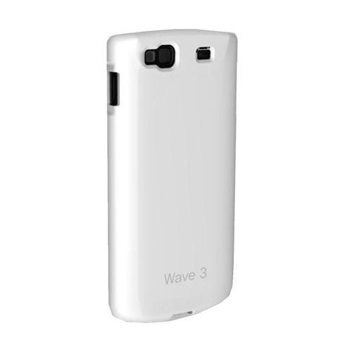 Coque Samsung Wave 3 S8600 Blanc Silicone Souple (Tpu)