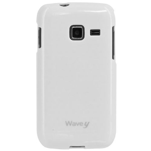 Coque Samsung Wave Y S5380 Blanc Silicone Souple (Tpu)