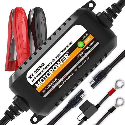 2) - 12v 800ma [ Junior Plus -Version Améliorée ] 2) - 12v 800ma [ Junior Plus -Version Améliorée ] Mp00205c Chargeur De Batterie Automatique 12v 800ma - Charger,