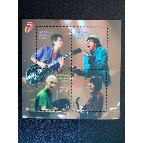 Timbre Autriche Yt Bf 25 Rolling Stones 2003 ( 10912 )