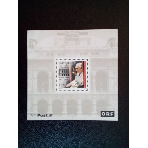 Timbre Autriche Yt Bf 23 Marcel Prawy 1911-2003 2003 ( 10912 )