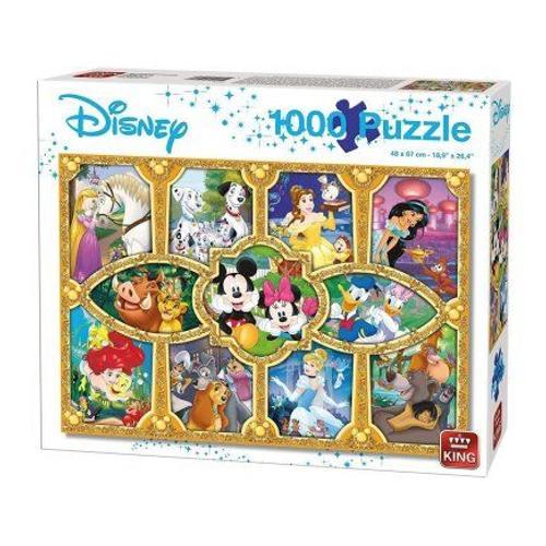 Puzzle Adulte Dinsey Et Les Moments Magiques Mickey Princesse Roi Lion - 1000 Pieces