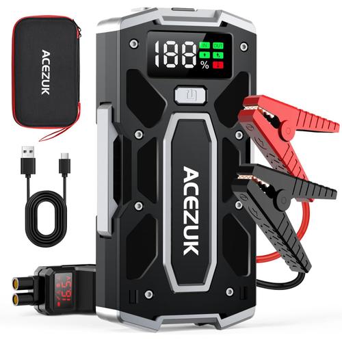 Booster Batterie Voiture, Jump Starter Portable 2500a