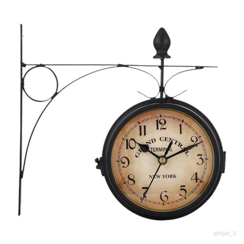 Horloge murale suspendue de 8.58 pouces, décoration de maison décorative Noir