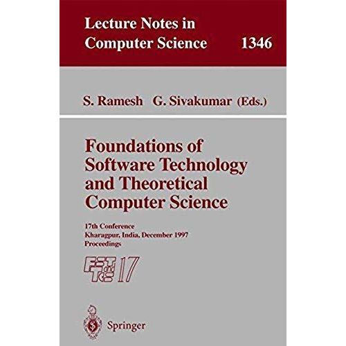 Foundations Of Software Technology And Theoretical Computer Science
