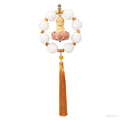 Générique Bouddha Voiture Rétroviseur Pendentif Voiture Pendentif Fengshui Décor Auto Décoration Intérieure Pour Maison Bureau Fenêtre