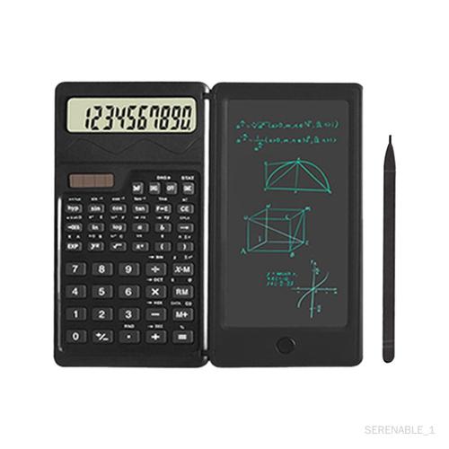Calculatrice de bureau avec bloc de dessin et stylo pour la comptabilité