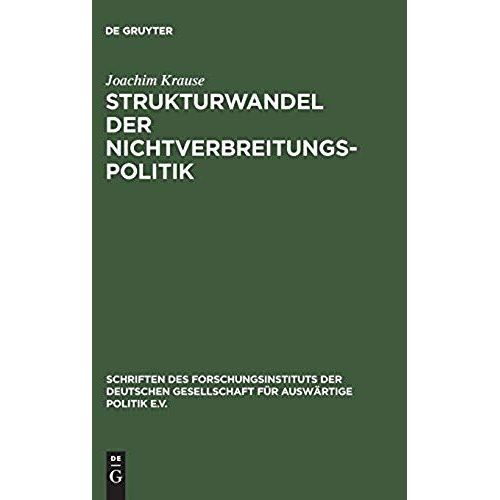 Strukturwandel Der Nichtverbreitungspolitik
