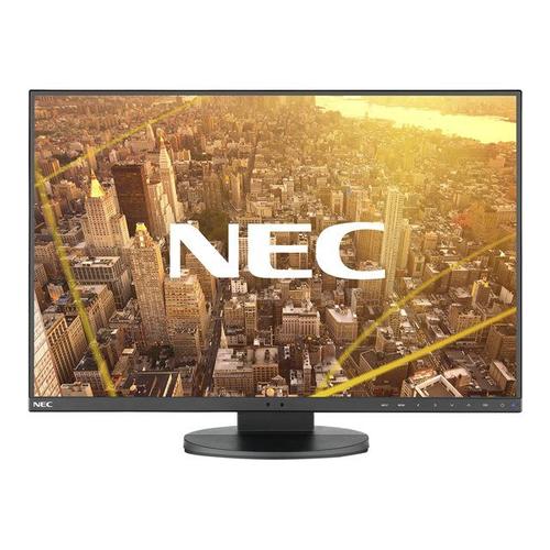 NEC MultiSync EA241WU-BK - Écran LED - 24" - 1920 x 1200 @ 60 Hz - IPS - 300 cd/m² - 1000:1 - 5 ms - HDMI, DVI-D, VGA, DisplayPort - haut-parleurs - noir