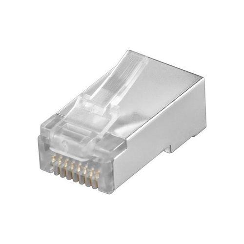 Goobay Prise RJ45 Cat5 STP blindée à sertir pour Câble Rond