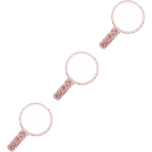 Comme Montré Comme Montré 3 Pièces Miroir De Maquillage En Diamant Miroire Maquilleuse Vanity Mirror Miroir Féminin Vernis À Ongles En Gel 