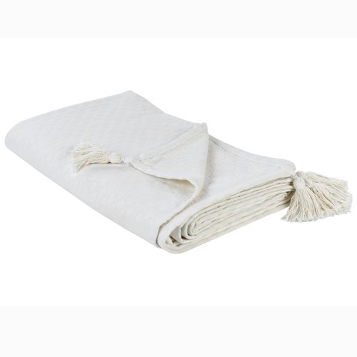Couvre-Lits Lindula Coton 150 X 200 Cm Blanc Cassé