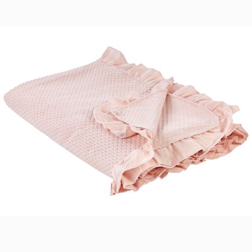 Couvre-Lits Hatton Coton 200 X 220 Cm Rose Pastel