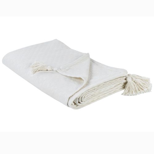 Couvre-Lits Lindula Coton 200 X 220 Cm Blanc Cassé