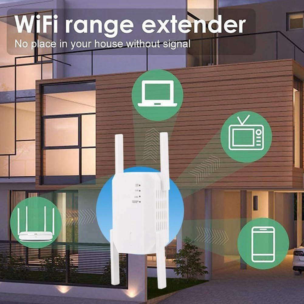 Blanc Blanc RPTeur WiFi 1200M Extension de Signal WiFi san... - 6