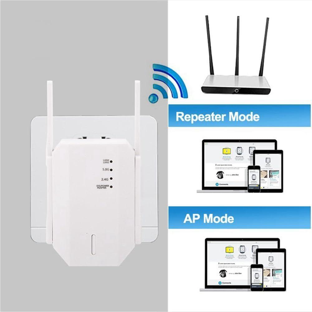 Blanc Blanc RPTeur WiFi 1200M Extension de Signal WiFi san... - 7